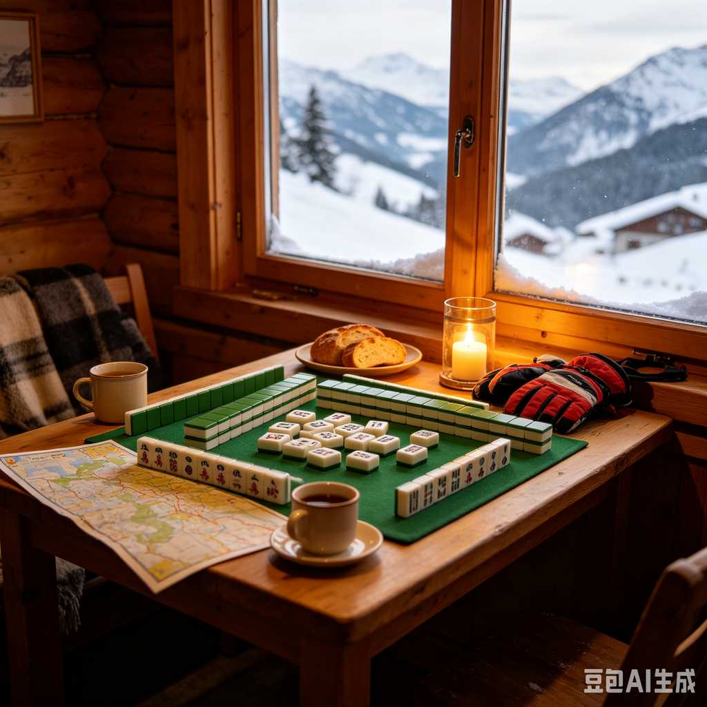 stable print mahjong set