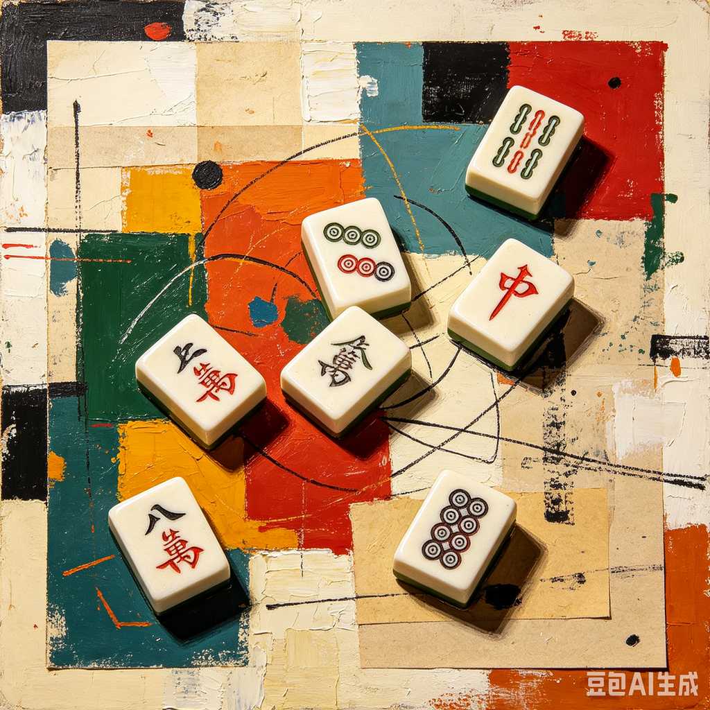 antique style mahjong set